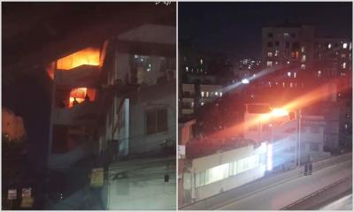 রাজধানীর মৌচাকে মসজিদে আগুন