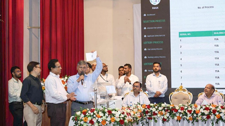 উত্তরা অ্যাপার্টমেন্ট প্রকল্পের লটারি করল রাজউক