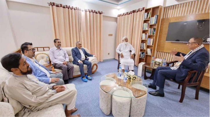 জামায়াত আমীরের সঙ্গে ফিলিস্তিনি রাষ্ট্রদূতের সৌজন্য সাক্ষাৎ